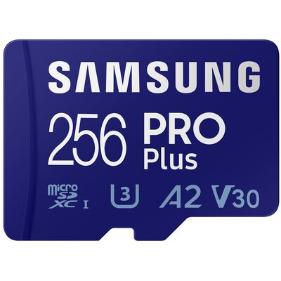 Samsung Karta PRO Plus 2021 MicroSDXC 256 GB Class 10 UHS-I/U3 A2 V30 MB-MD256KA/EU MB-MD256KA/EU