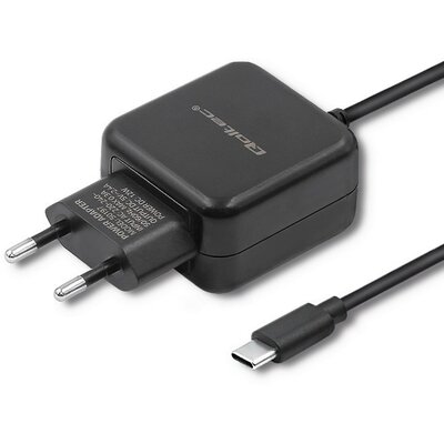 Qoltec Ładowarka sieciowa 5V | 2.4A | 12W | USB typ C | Czarna 50197