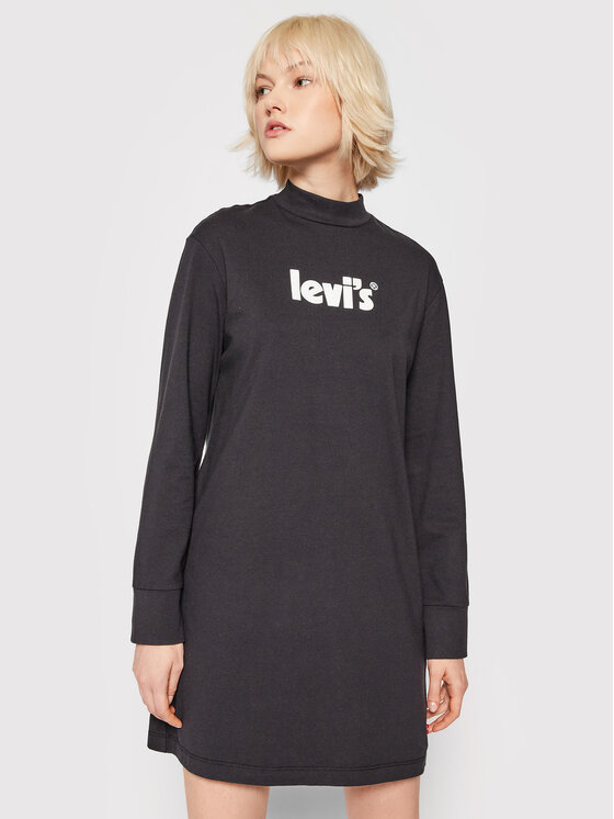 Levi's Sukienka codzienna A1773-0001 Czarny Regular Fit