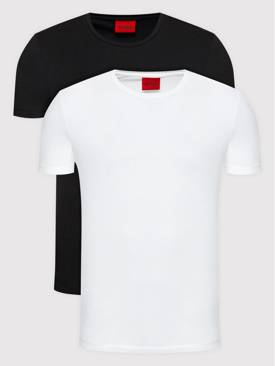 Hugo Komplet 2 t-shirtów 50325440 Czarny Slim Fit
