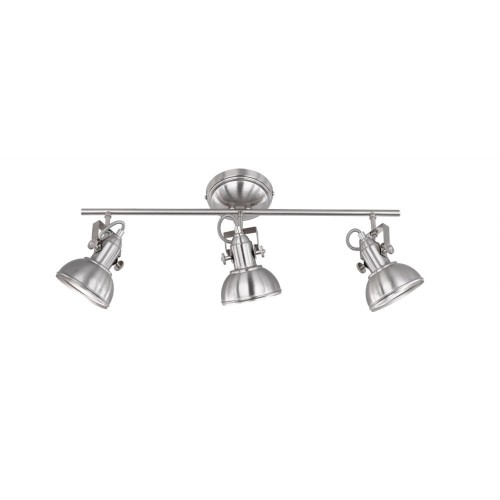 Trio Plafon LAMPA sufitowa GINA R80153007 metalowa OPRAWA listwa z reflektorkami loft matowy nikiel
