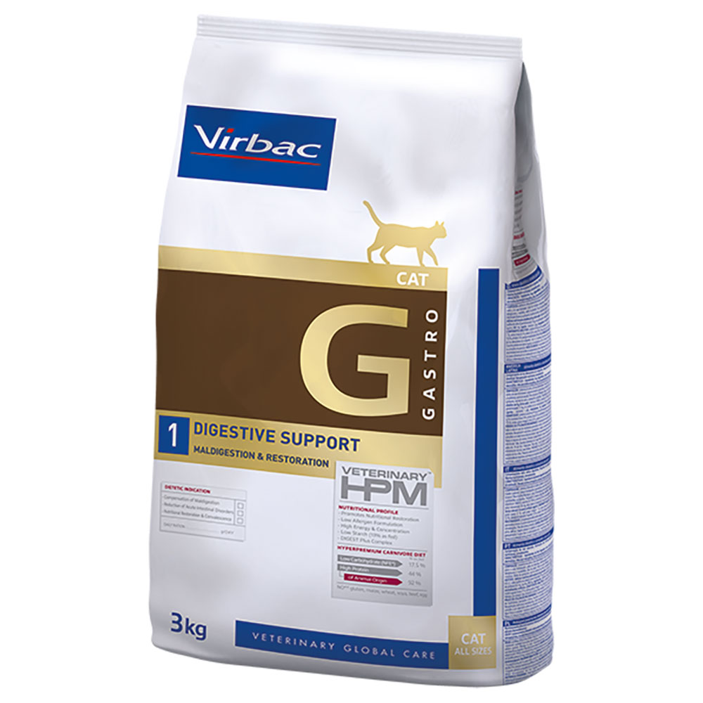 Virbac Virbac Veterinary HPM Cat Digestive Support G1 - 2 x 3 kg