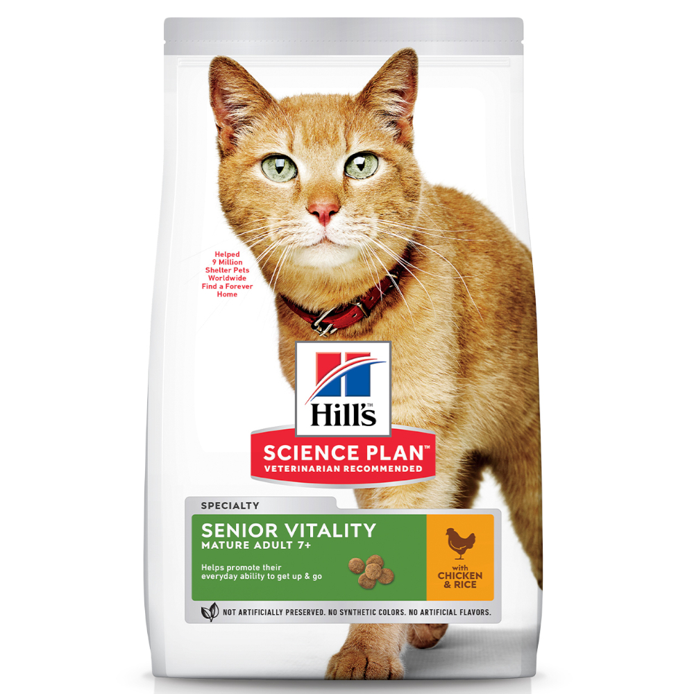 Hill's Science Plan Science Plan Mature Adult Senior Vitality, kurczak i ryż - 2 x 7 kg