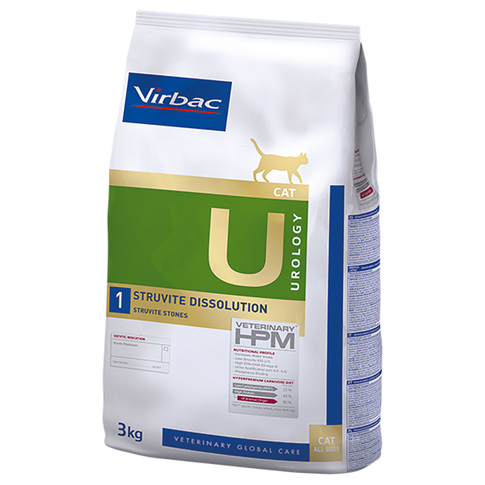 Virbac Virbac Veterinary HPM Cat Urology Struvite Dissolution U1 - 2 x 3 kg