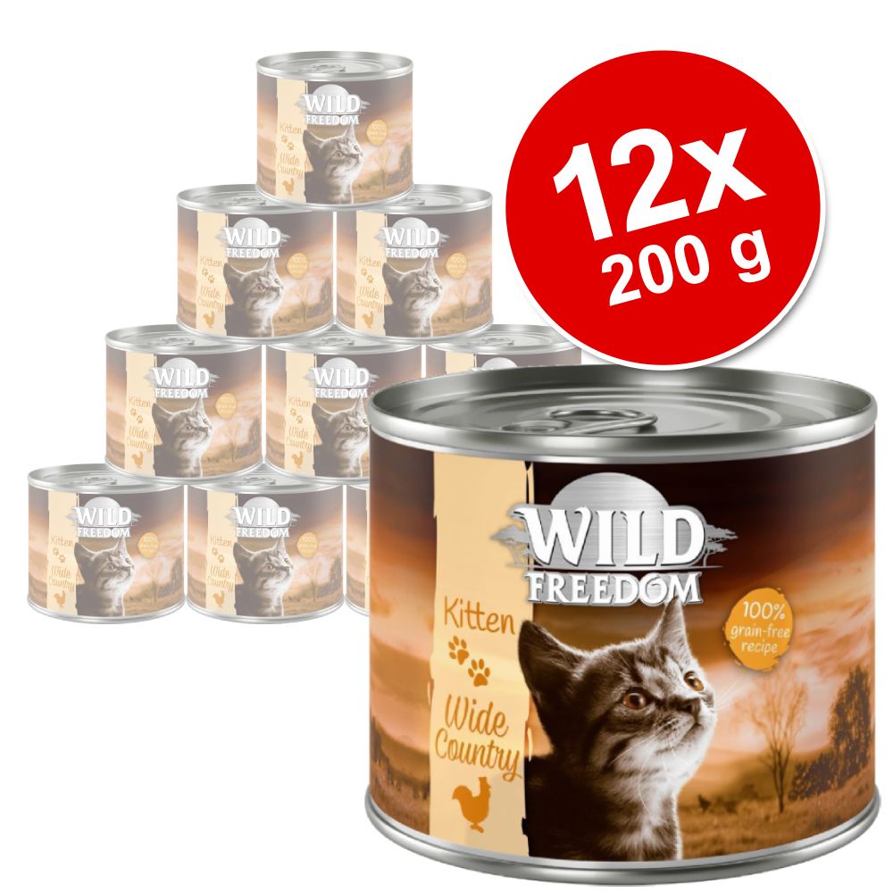 Wild Freedom Kitten, 12 x 200 g - Wild Desert – Indyk i kurczak