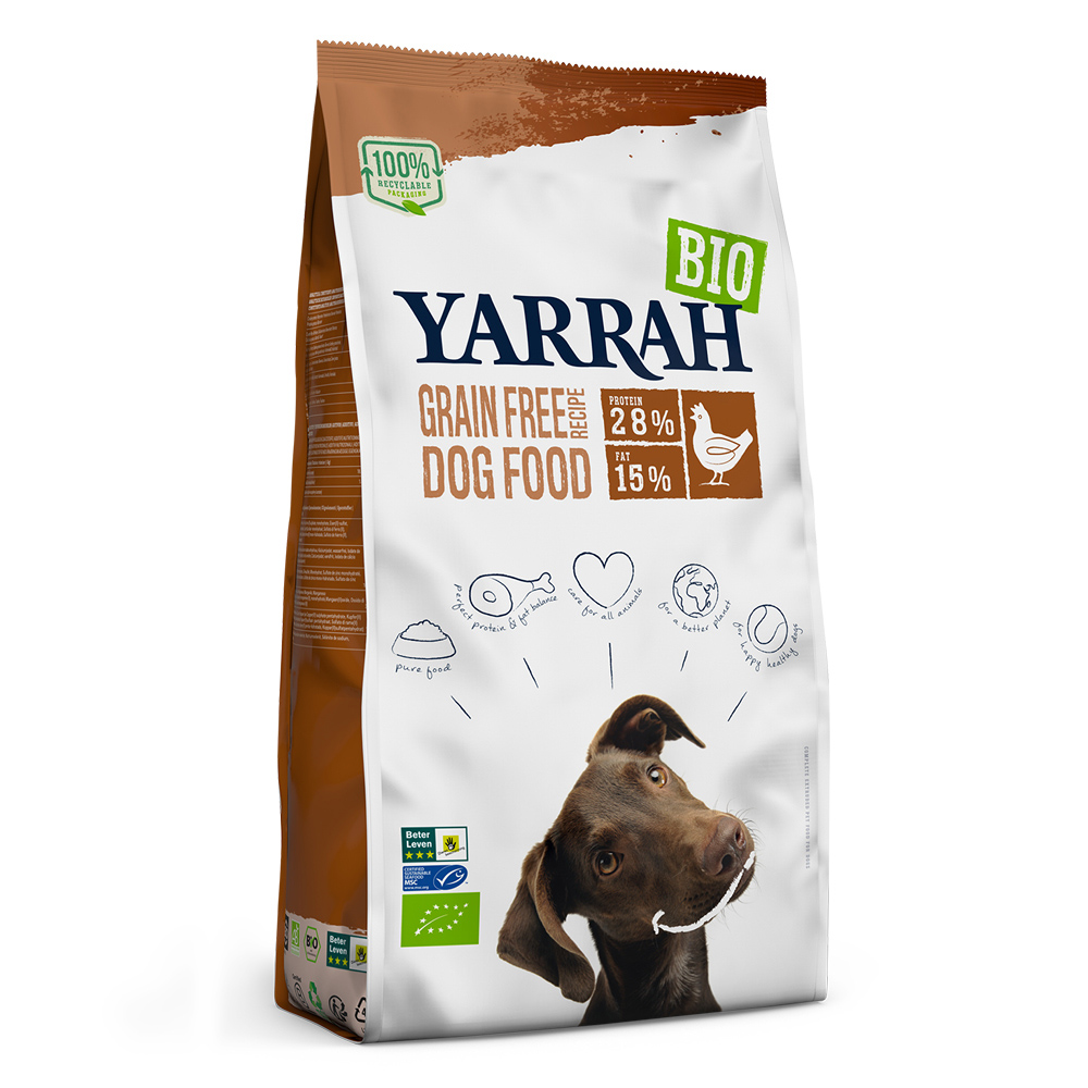 Yarrah Bio ekologiczna, bezzbożowa karma dla psa - 2 x 10 kg