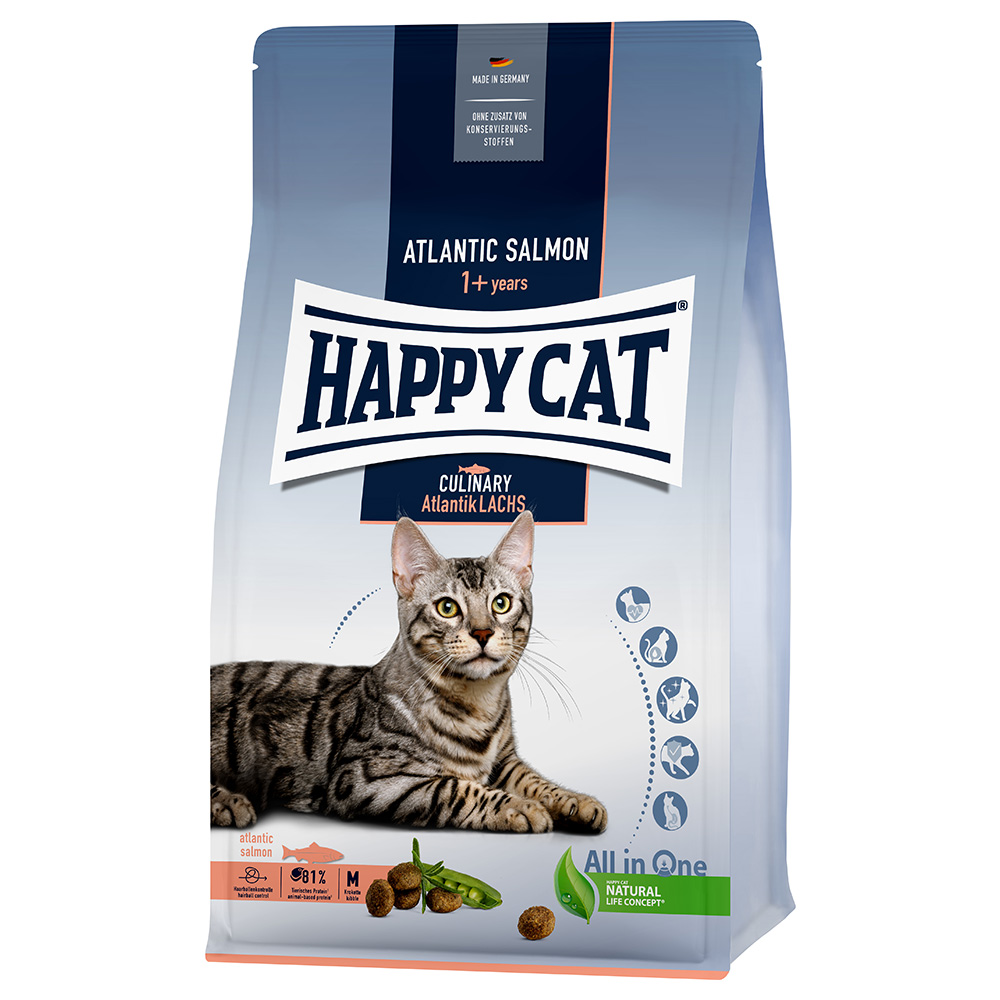 Happy Cat Culinary Adult, łosoś atlantycki - 1,3 kg