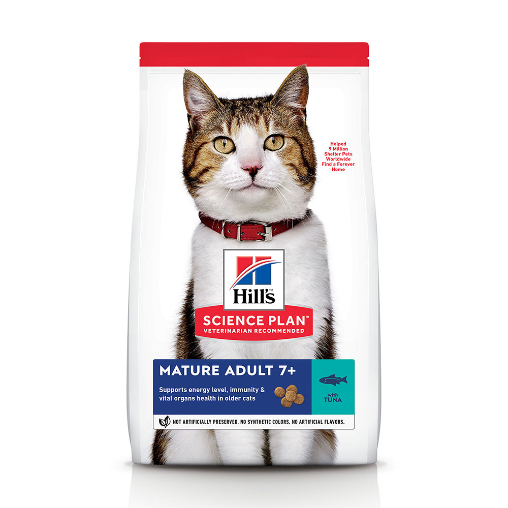 Hill's Science Plan 8 + 2 kg gratis! Science Plan, sucha karma dla kota, 10 kg - Mature Adult, tuńczyk