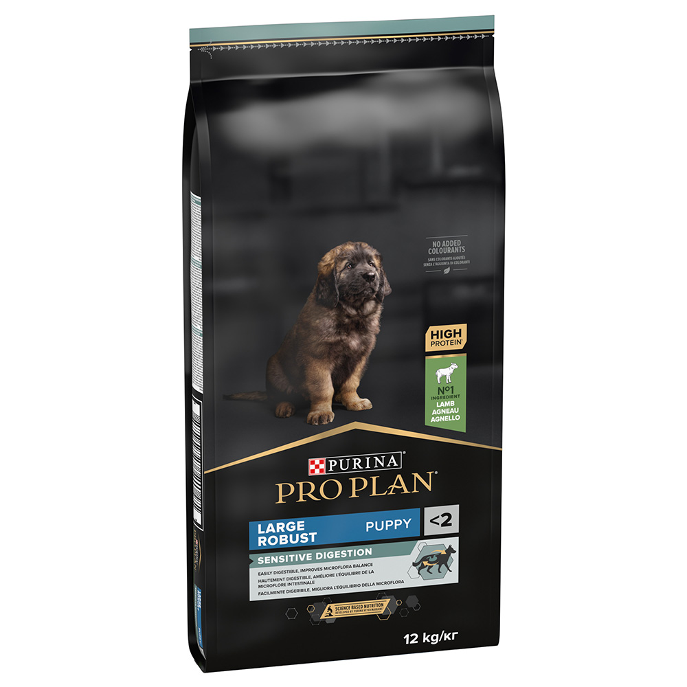 Purina Pro Plan PURINA Large Robust Puppy OPTIDIGEST, jagnięcina - 2 x 12 kg