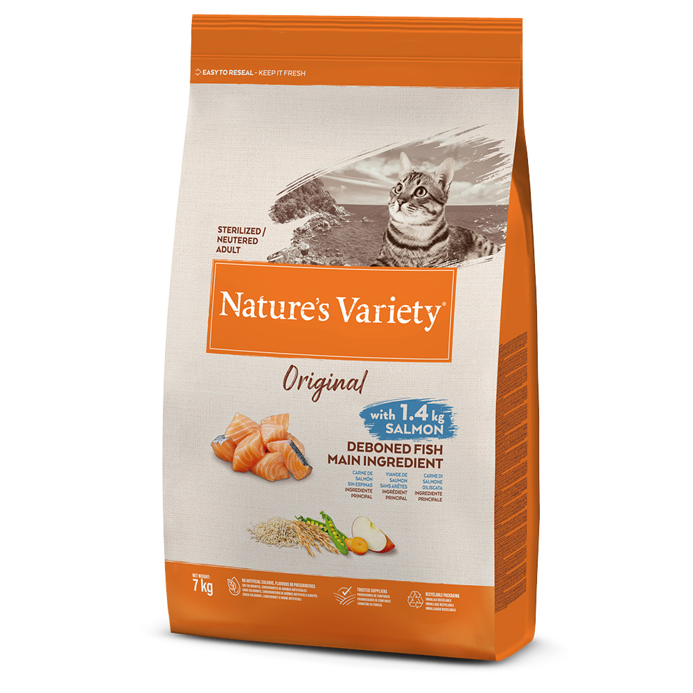 Natures Variety Nature's Variety Original Sterilised, łosoś - 7 kg