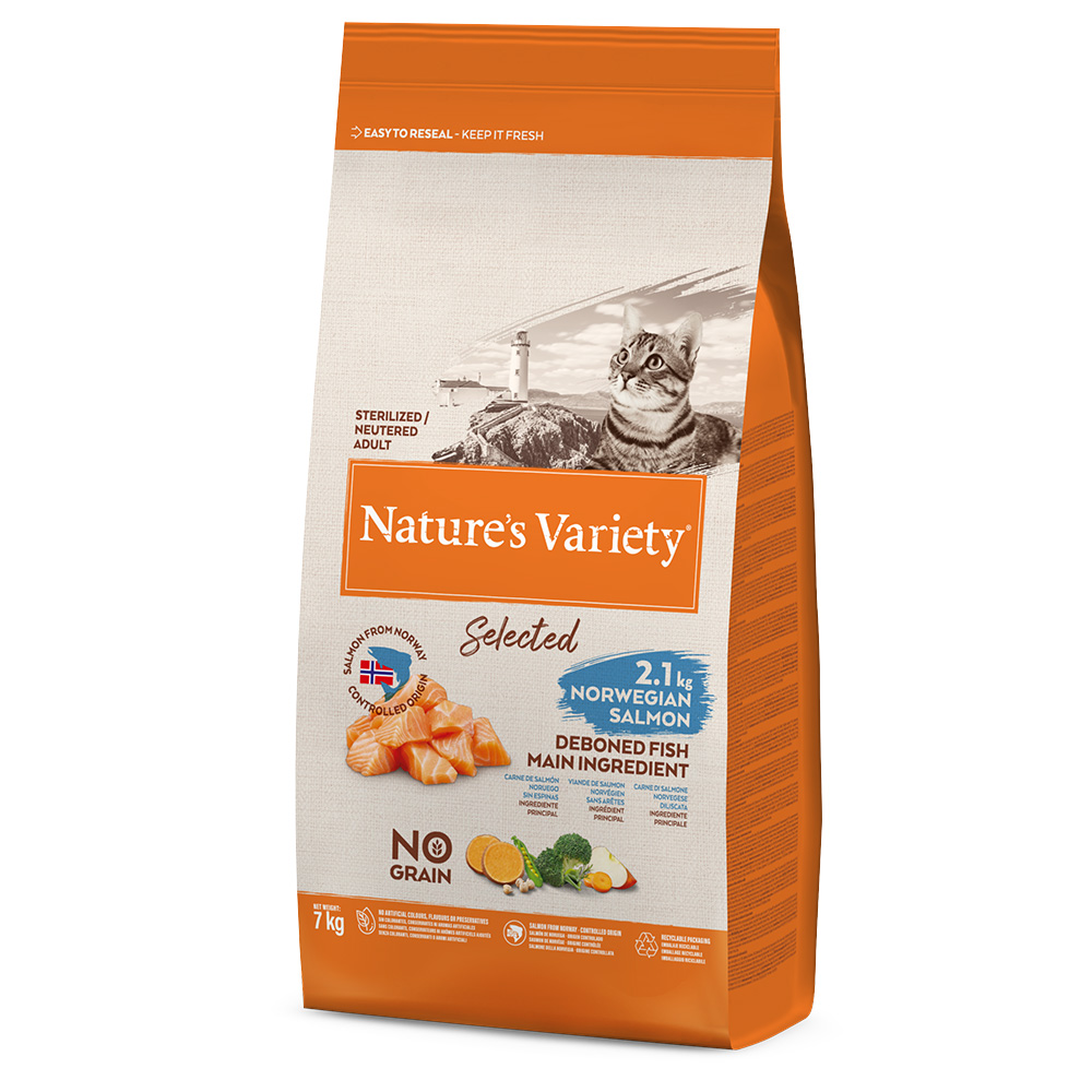 Natures Variety Nature's Variety Selected Sterilised, łosoś norweski - 2 x 7 kg