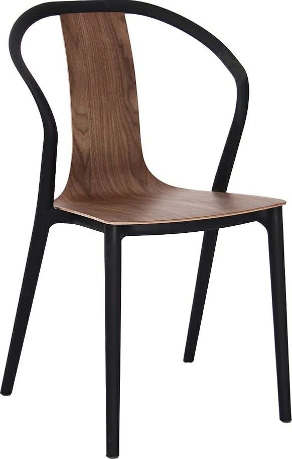 Elior Designerskie krzesło Emeli - orzech