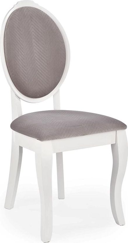 Elior Białe ludwikowskie krzesło medalion - Windsor