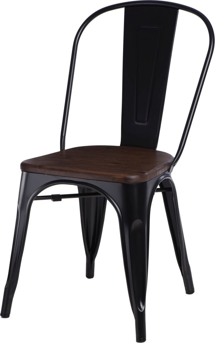 D2 Design Krzesło Paris Wood sosna orzech czarne