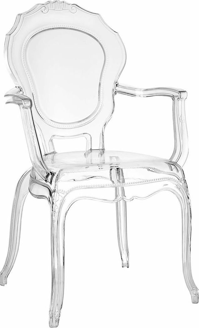 Elior Designerskie krzesło Dalmo - transparentne