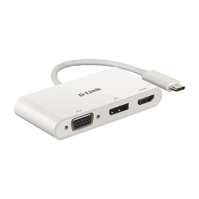 D-Link Adapter USB-C/HDMI/VGA/DisplayPort DUBV310