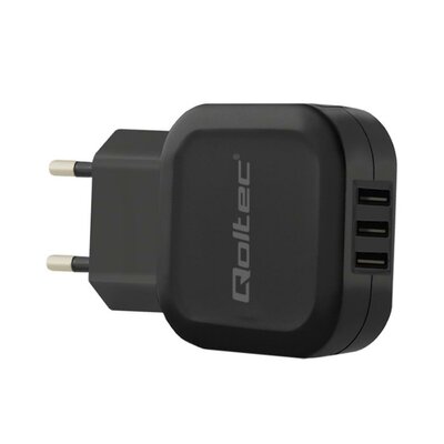 Qoltec Ładowarka sieciowa 17W | 5V | 3.4A | 3xUSB (50191)