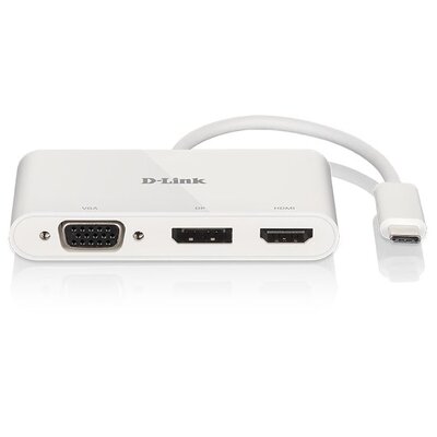D-Link Adapter USB-C/HDMI/VGA/DisplayPort DUBV310