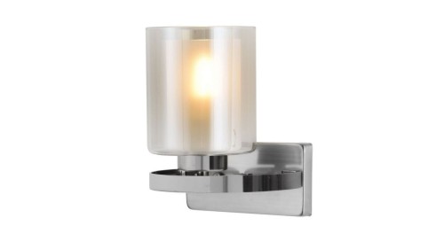 Lumina Deco LAMPA ŚCIENNA KINKIET LOFT CHROMOWANY SANTINI W1 LDW 1220-1 (CHR)