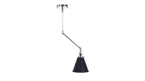 Lumina Deco Deco Teri lampa wisząca 1-punktowa chrom/czarna LDW B017-2 (CHR+BK)