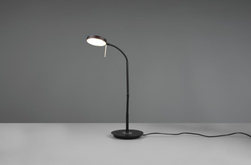 Trio Monza LED lampka biurkowa czarna 523310132