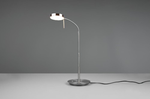 Trio Monza LED lampka biurkowa nikiel 523310107