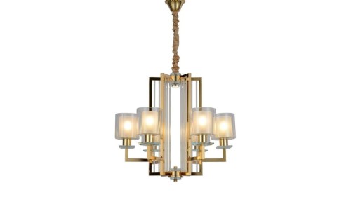 Lumina Deco Deco NOWOCZESNA LAMPA WISZĄCA ZŁOTA MANHATTAN LDP 8012-6 (GD)