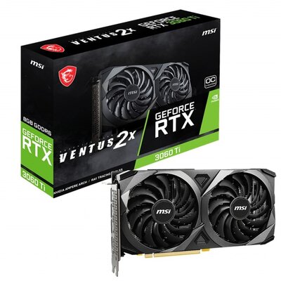 MSI Karta graf. GeF RTX 3060 Ti VENTUS 2X 8G V397-247R