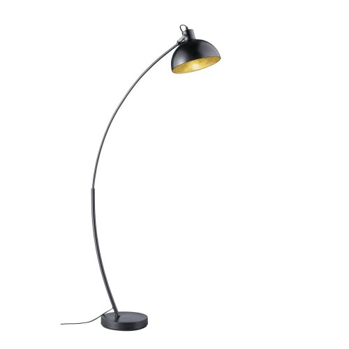 Trio RL Recife R46041032 lampa podłogowa stojąca 1x60W E27 czarny mat / złoty