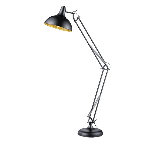 Trio RL Salvador R46061032 lampa podłogowa stojąca 1x60W E27 czarny mat / złoty