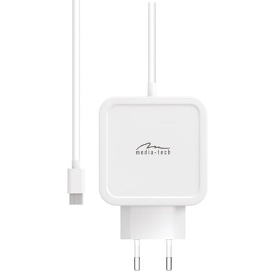 Media-Tech AUTOMATYCZNY, UNIWERSALNY ZASILACZ 65W DLA MOBILNYCH URZĄDZEŃ, POWER DELIVERY MT6273 MT6273