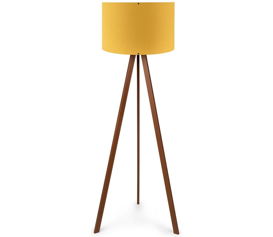 Lampa stojąca AYD 1xE27/60W/230V pomarańczowa/brązowa