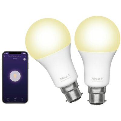 TRUST Inteligentna żarówka LED TRUST 71299 9W B22 Wi-Fi 2 szt.