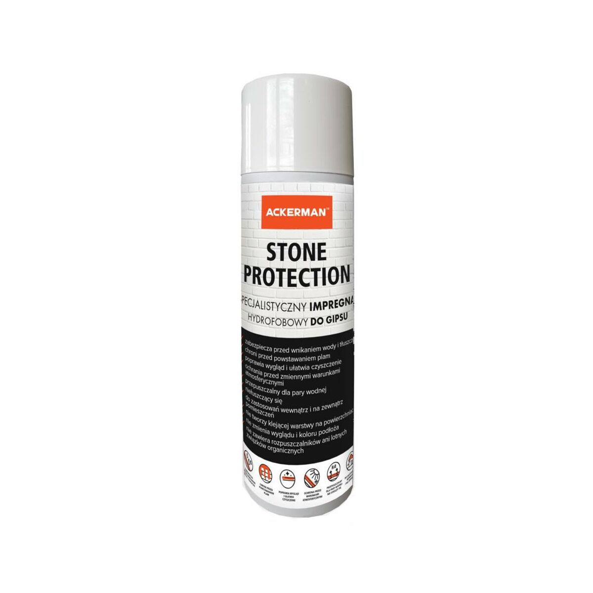 Impregnat do gipsu w sprayu hydrofobowy 500 ml Ackerman