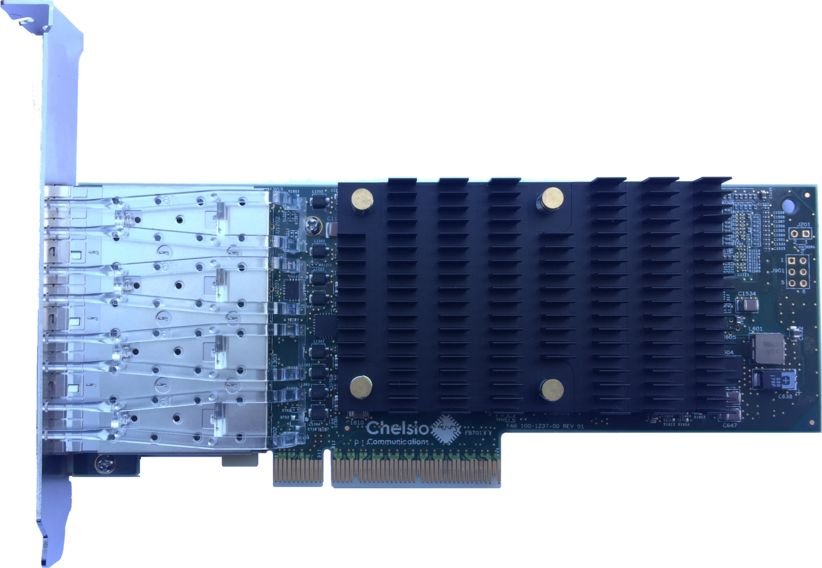 Karta sieciowa Chelsio Quadport U-WireSFP+ T540-LP-CR T540-LP-CR