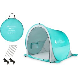 Namiot plażowy samorozkładający, parawan ogrodowy zamykany UV50 turquoise Outtec