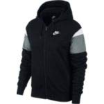 Nike Damska bluza W Nsw Hrtg Hoodie Fz Flc Sweatshirt czarny czarny/szary/biały M