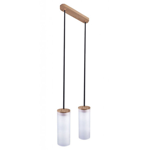 Czarna skandynawska lampa wisząca tuba - S237 C8-D43