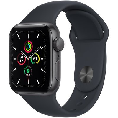 Apple Watch SE GPS 40mm Space Grey Alu Black Sport MKQ13WB/A Czarny