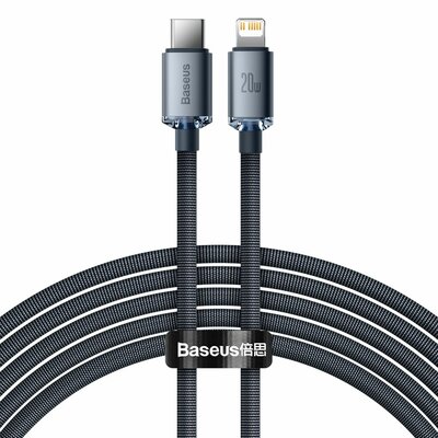 Baseus Kabel USB Typ-C Lightning Crystal Shine 2 m Czarny