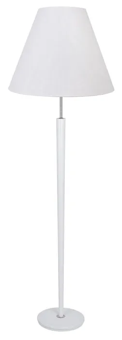 Biała minimalistyczna lampa stojąca z abażurem - 12X S240 B6-C13