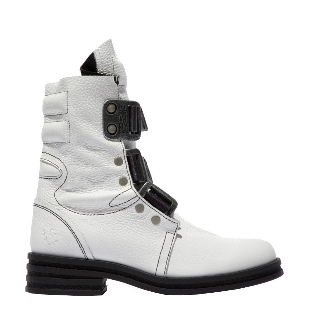 Fly London Botki KIFF 682 White Rio P144682009 P144682009