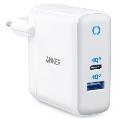 Anker Ładowarka PowerPort+ Atom III 45W USB C + 15W USB A Biała A2322G21