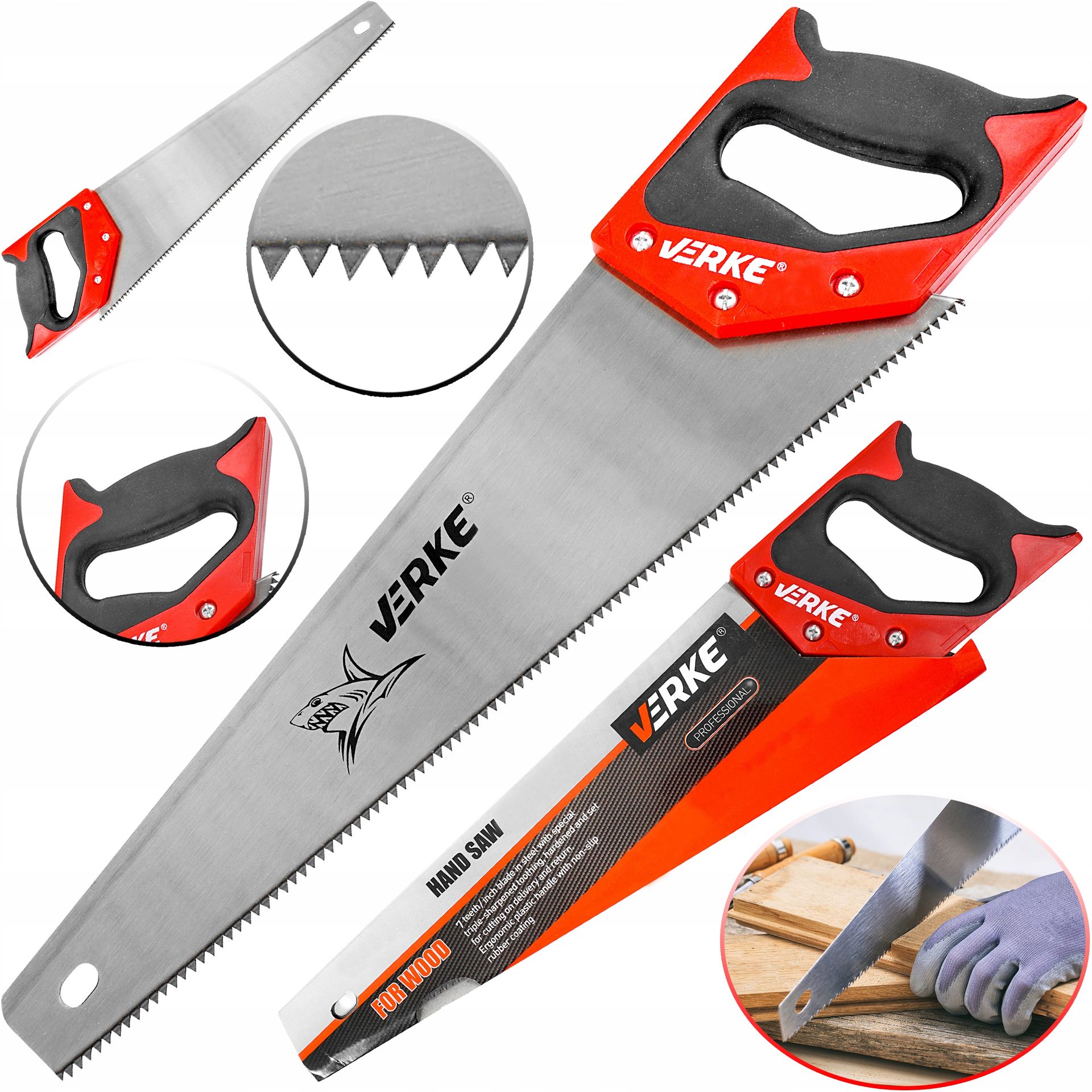 VERKE PIŁA RĘCZNA PŁATNICA DO DREWNA PIŁKA 400mm VERKE V86533