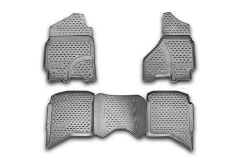 Element Dywaniki gumowe dopasowane dywaniki Dodge RAM 1500/2500/3500 Crew Cab 2002-2012 4-częściowy