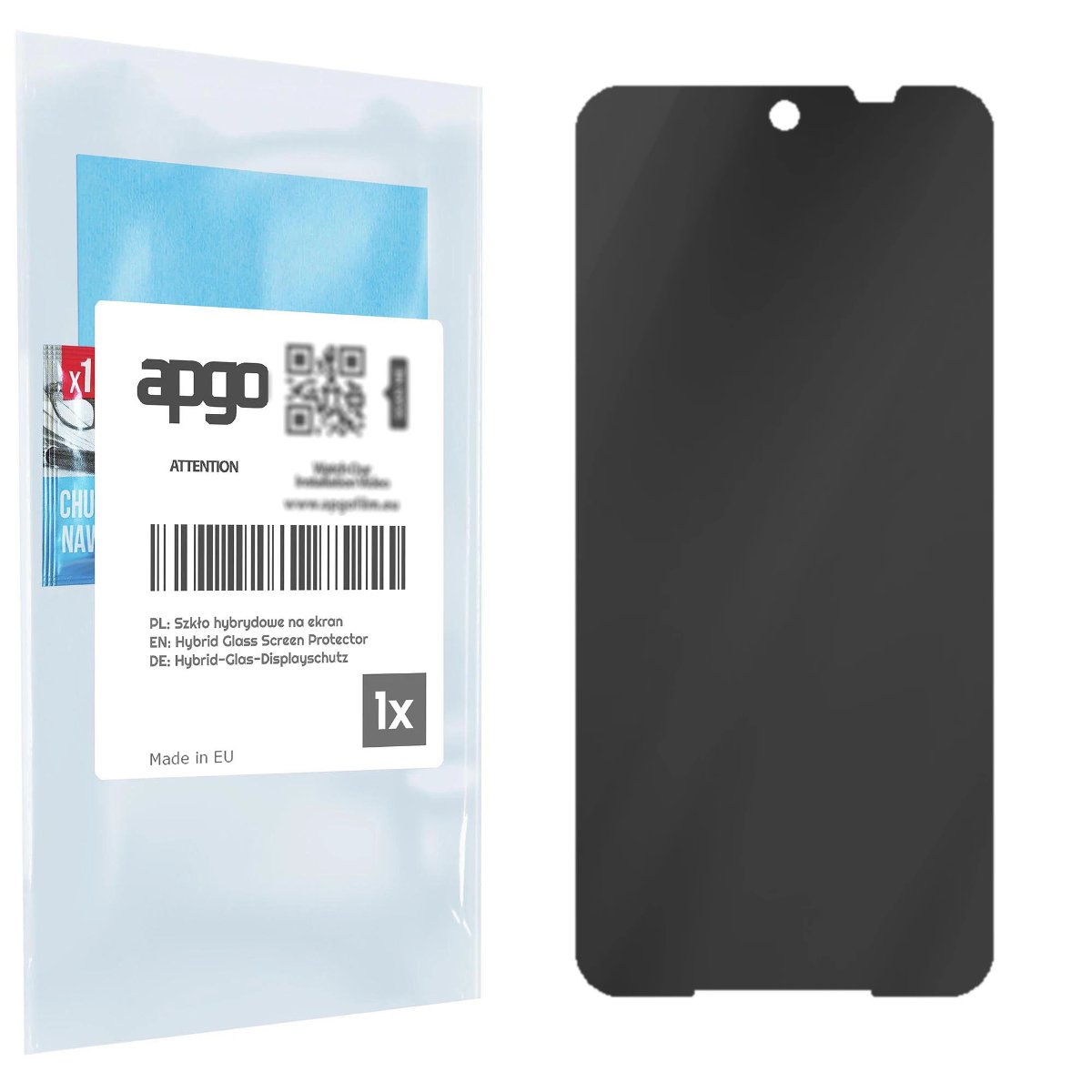 Filtr prywatyzujący Privacy 7H do myPhone Hammer Blade 5G - apgo Flexible Glass niepękający