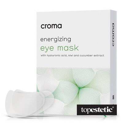 Croma Croma Energizing Eye Mask Energizująca maska na okolicę oczu z kwasem hialuronowym, kiwi i ekstraktem z ogórka 8 szt.