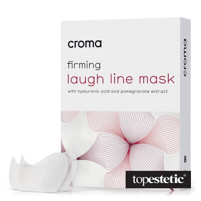 Croma Croma Firming Laugh Line Mask Ujędrniająca maska na zmarszczki śmiechu z kwasem hialuronowym i ekstraktem z granatu 8 szt.