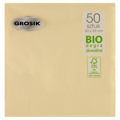 Grosik SERWETKI STOŁOWE 33X33 CM 50 SZTUK zakupy dla domu i biura 8571002703