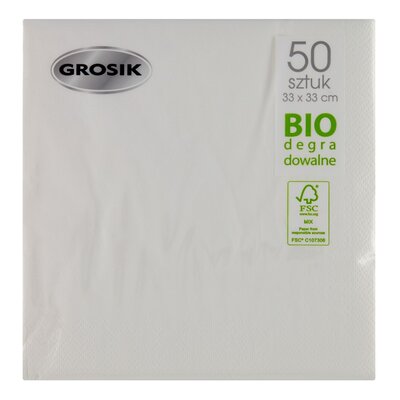 Grosik SERWETKI STOŁOWE 33X33 CM 50 SZTUK zakupy dla domu i biura 8571002702